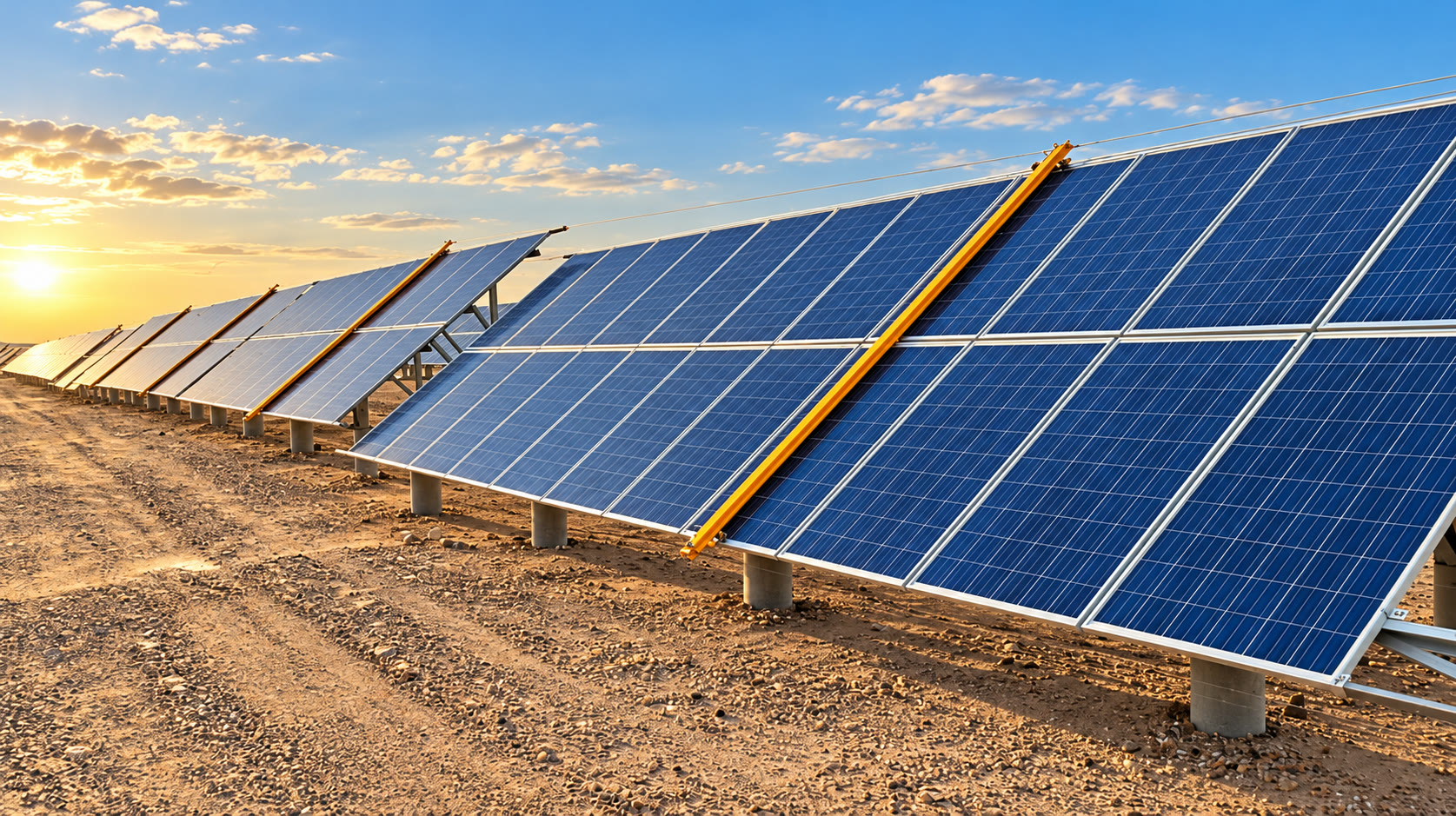 SET-6000 robot crossing a desert ground array